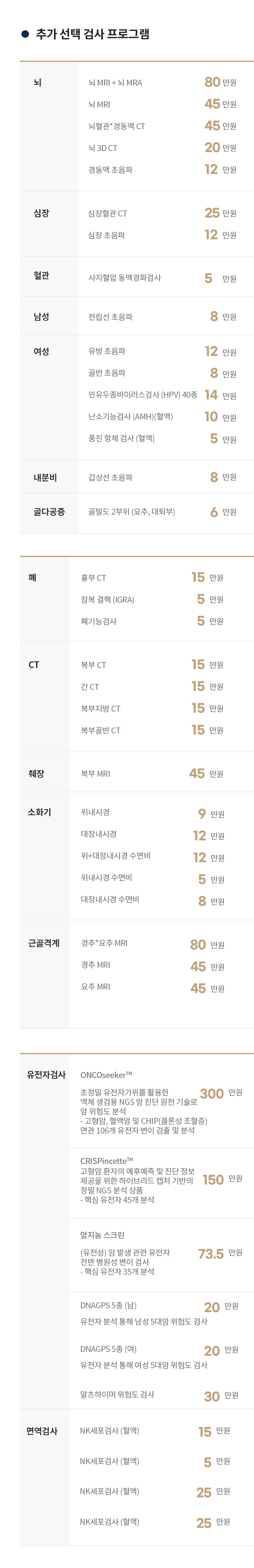 프리미엄 정밀 프로그램
